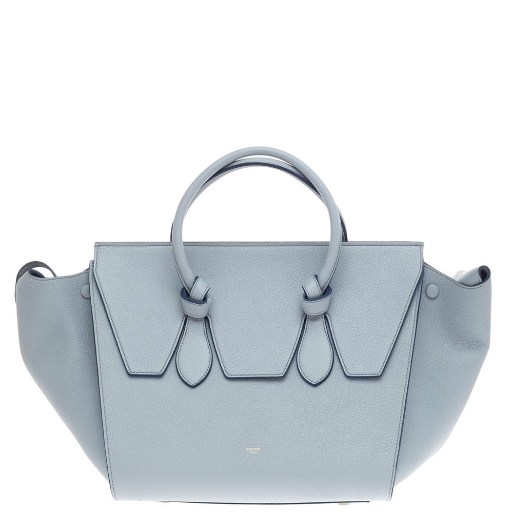 Celine Tie Knot Bag In Light Blue